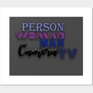 Person woman man camera tv Posters and Art